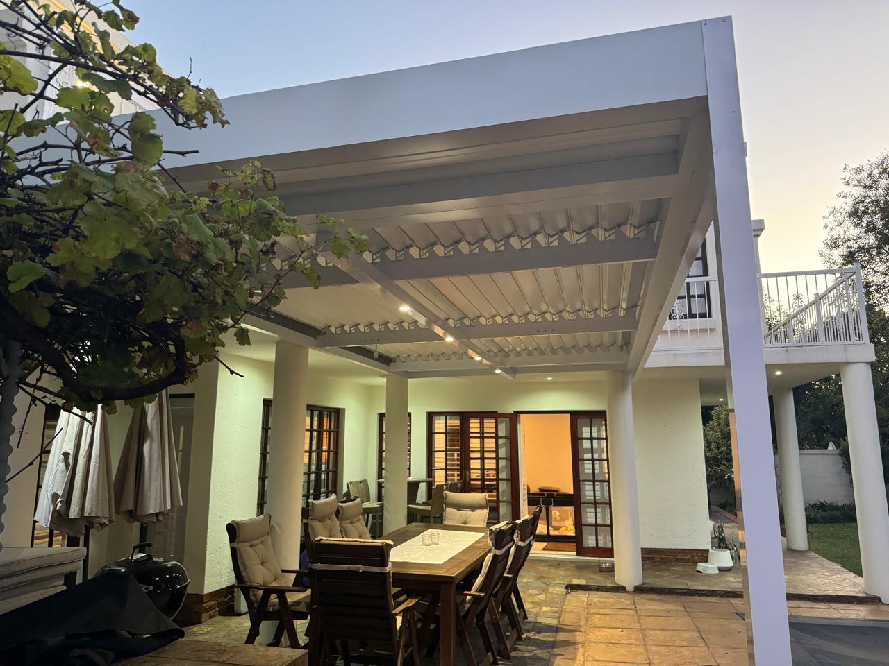 White Louvre with Downlights — Benoni